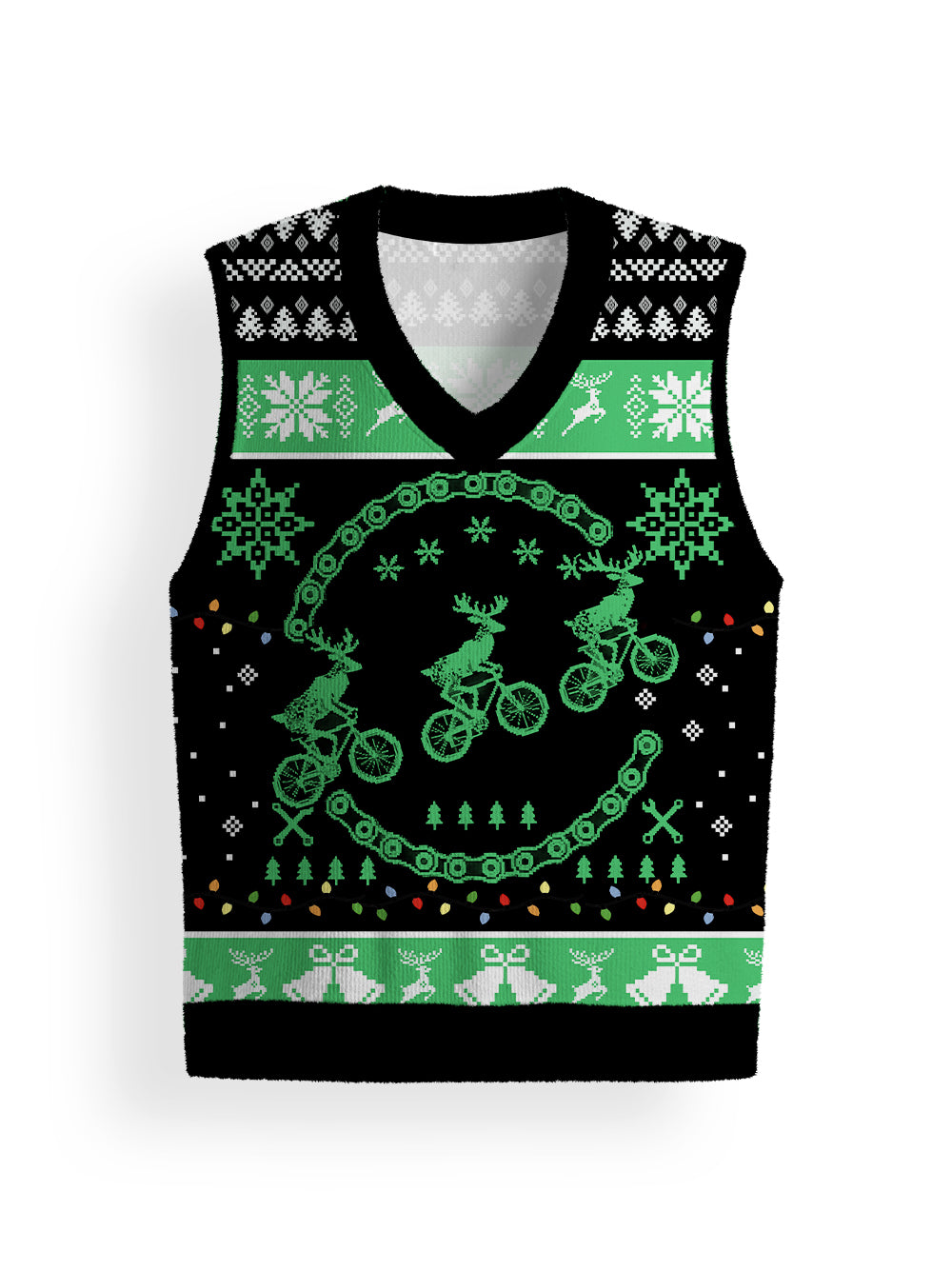 Orionride Reindeer Riding Sweater Vest