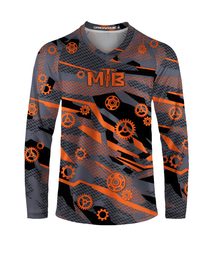 Orionride Burning Gears Long Sleeve Downhill Jersey