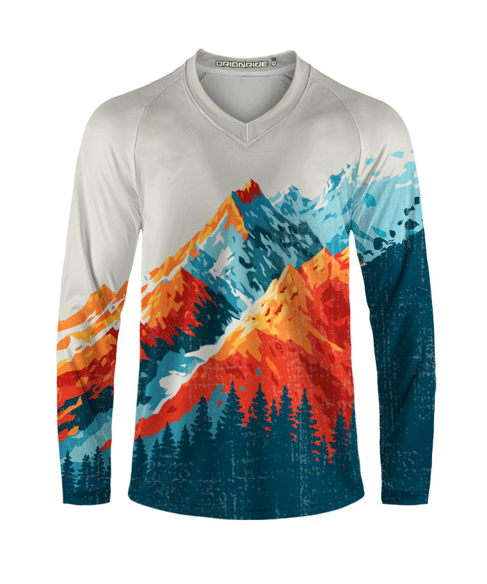 Orionride Painted Peaks Long Sleeve Downhill Jersey