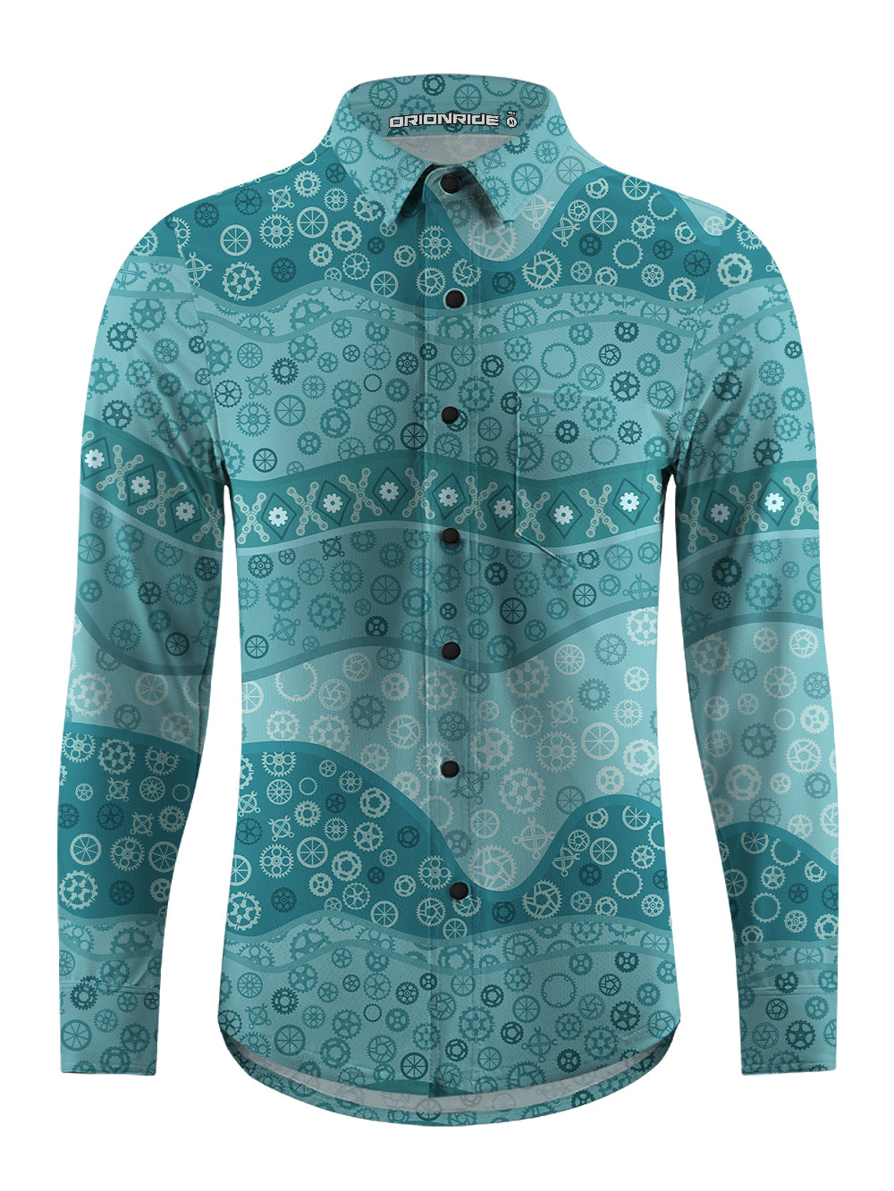Orionride Wave Gear Men's Stretchy Breathable Long Sleeve Gravel Shirt