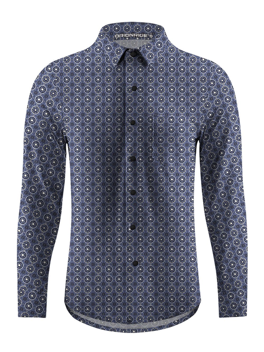 Orionride Gear Jigsaw Puzzle Men's Stretchy Breathable Long Sleeve Gravel Shirt