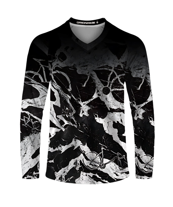 Orionride Abstract Bicycle Long Sleeve Downhill Jersey