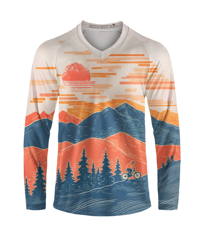 Orionride Greeting The Sunrise Long Sleeve Downhill Jersey