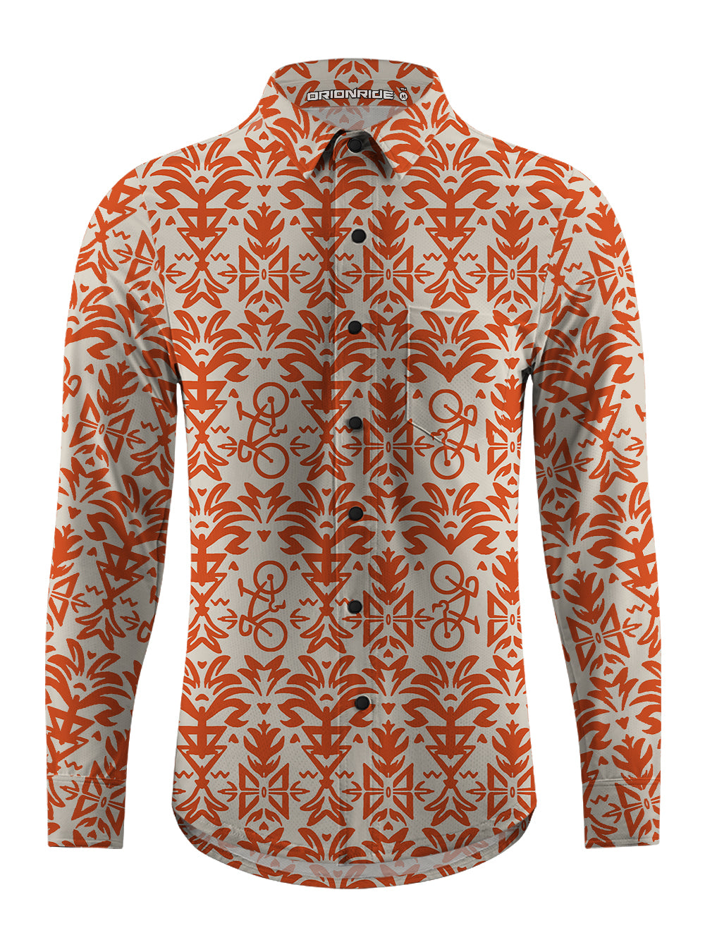 Orionride Amazing Journey Men's Stretchy Breathable Long Sleeve Gravel Shirt