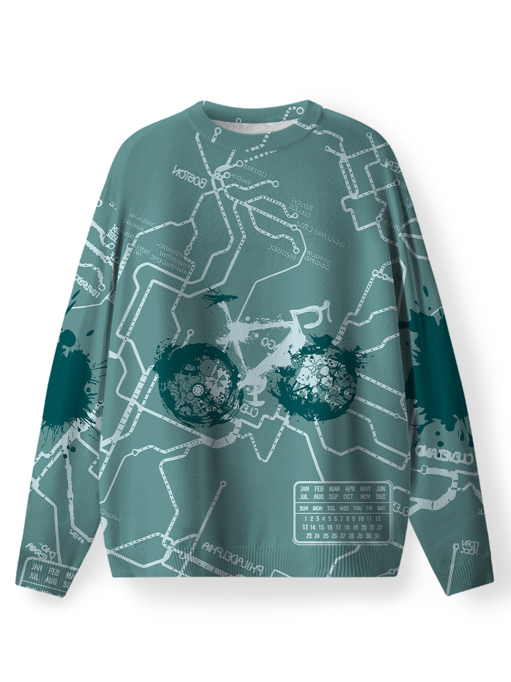 Orionride Green Trail Men's Sweaters