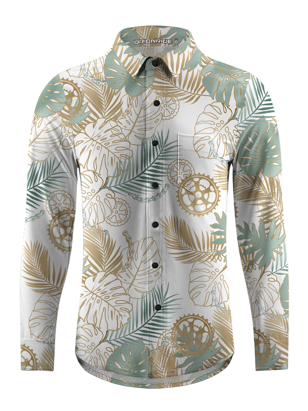 Orionride Monstera Gear Men's Stretchy Breathable Long Sleeve Gravel Shirt