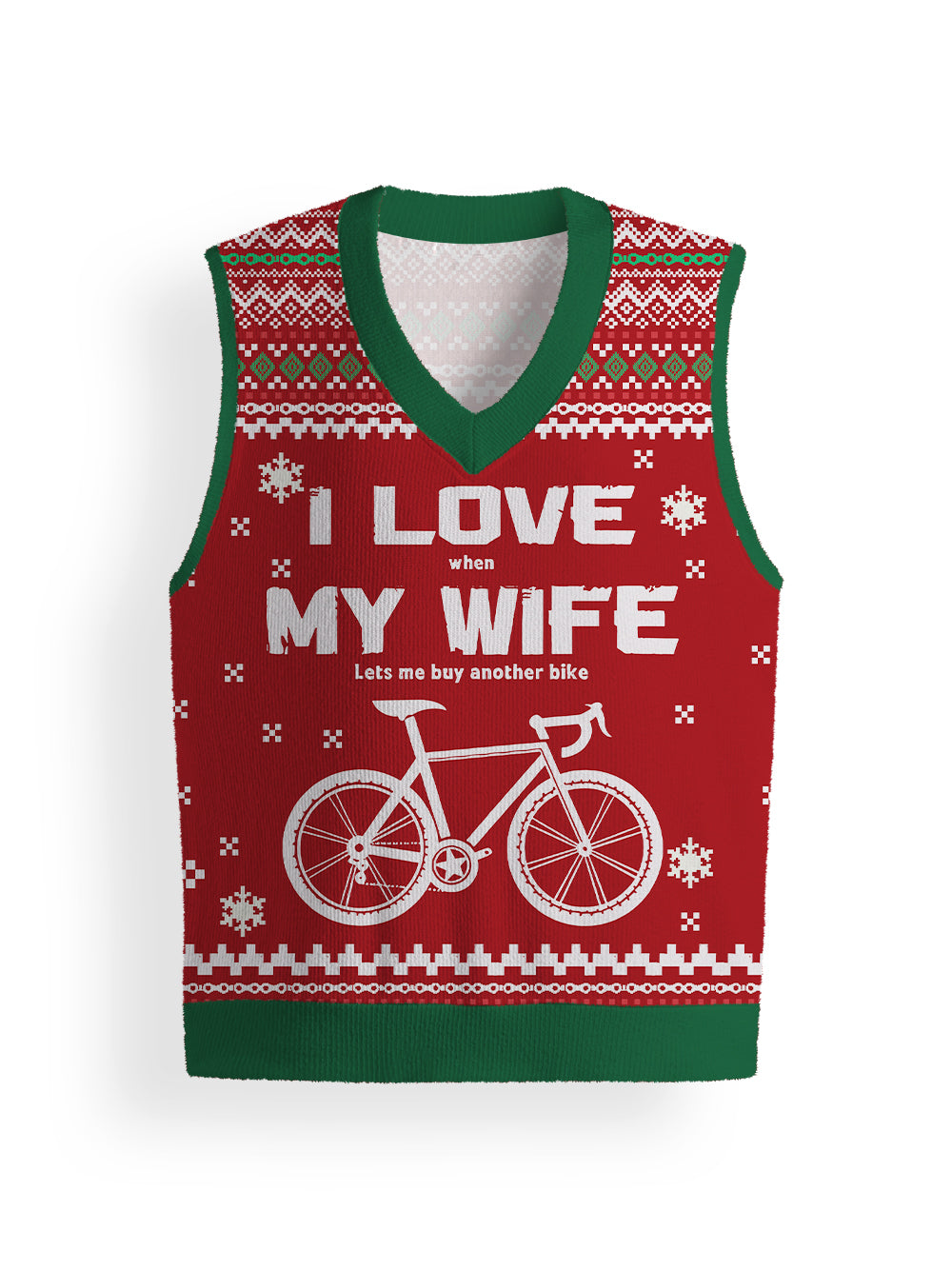 Orionride I Love My Wife Sweater Vest