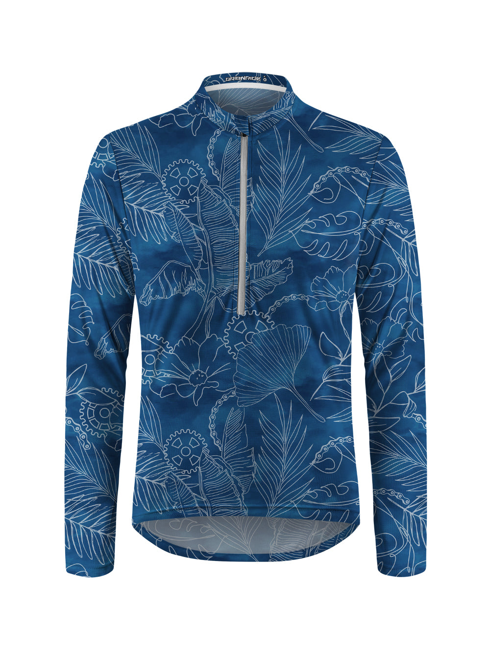 Orionride Line Gear Long Sleeve Half Zipper Mountain Bike Jersey