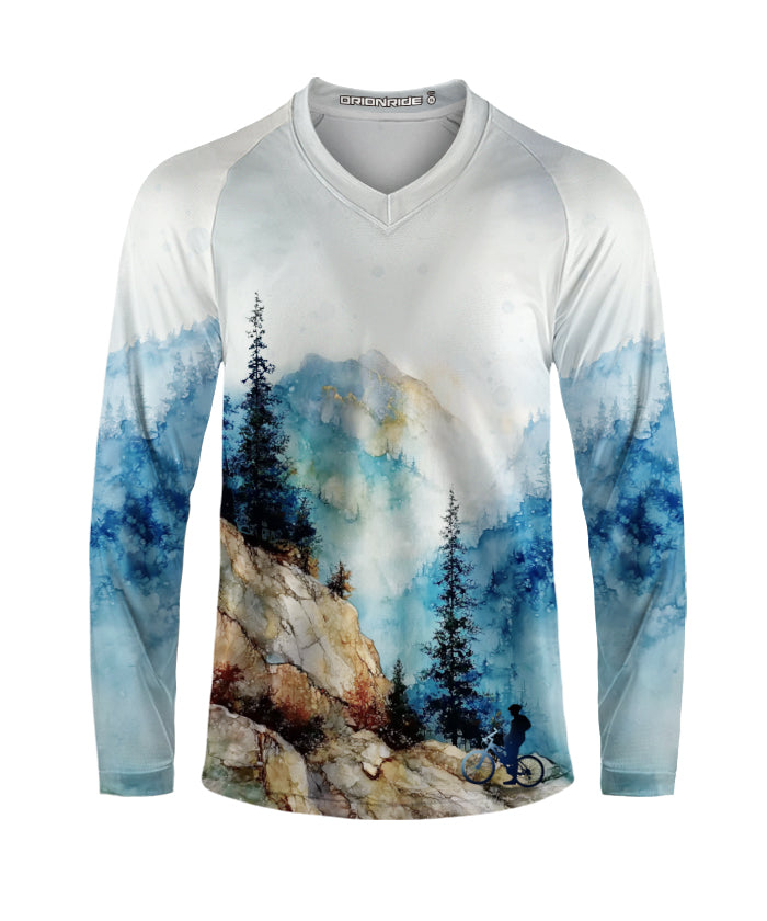 Orionride Overlooking The Mountains Long Sleeve Downhill Jersey