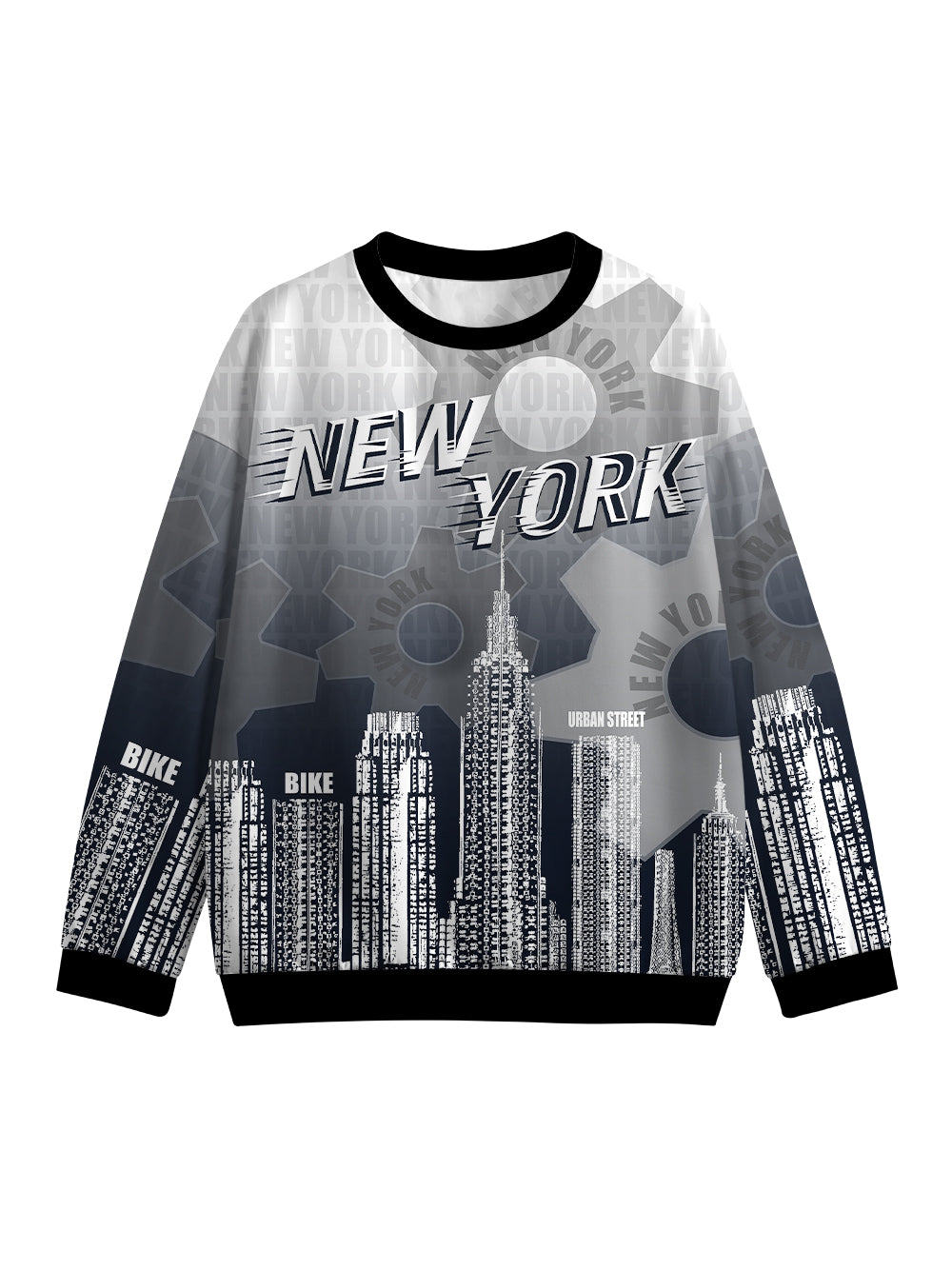 Orionride New York City Crew Neck Pullover Sweatshirt