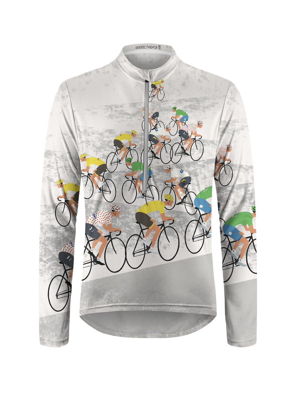 Orionride Go To The Competition Long Sleeve Half Zipper Mountain Bike Jersey