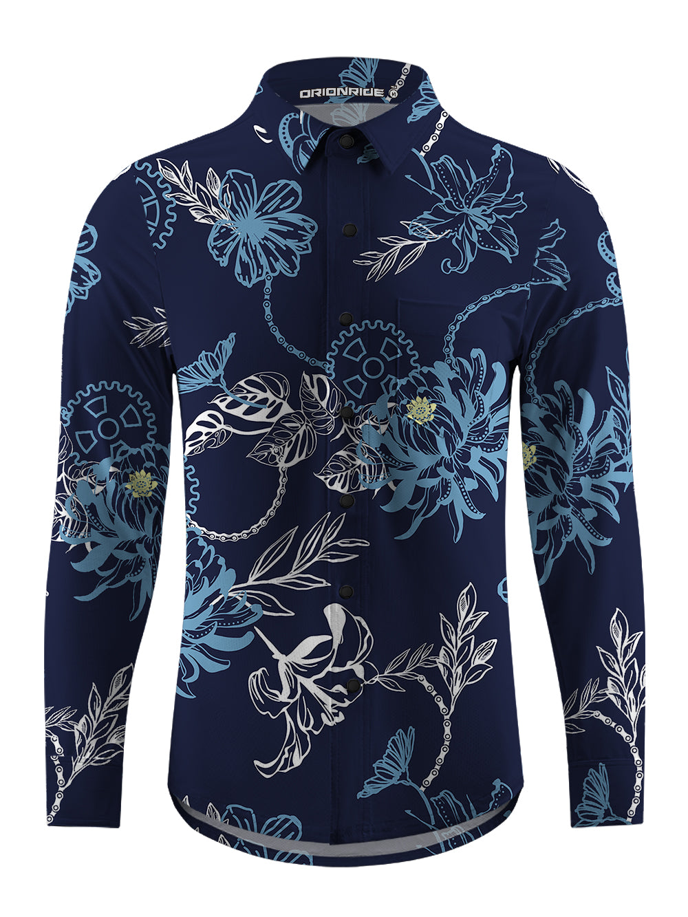 Orionride Gear Center Men's Stretchy Breathable Long Sleeve Gravel Shirt