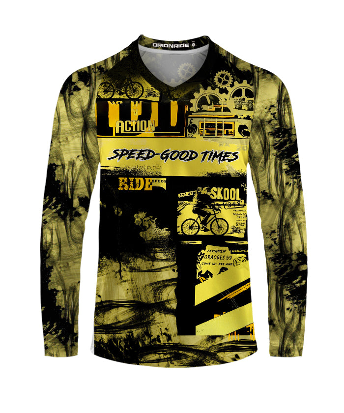 Orionride Cycling Action Long Sleeve Downhill Jersey