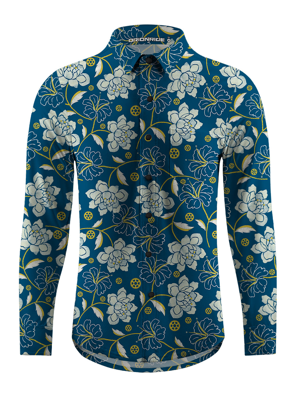 Orionride Peony Bike Men's Stretchy Breathable Long Sleeve Gravel Shirt