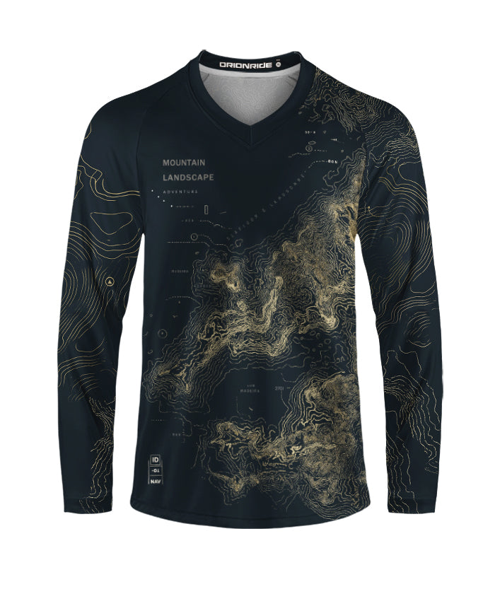 Orionride Golden Map Long Sleeve Downhill Jersey