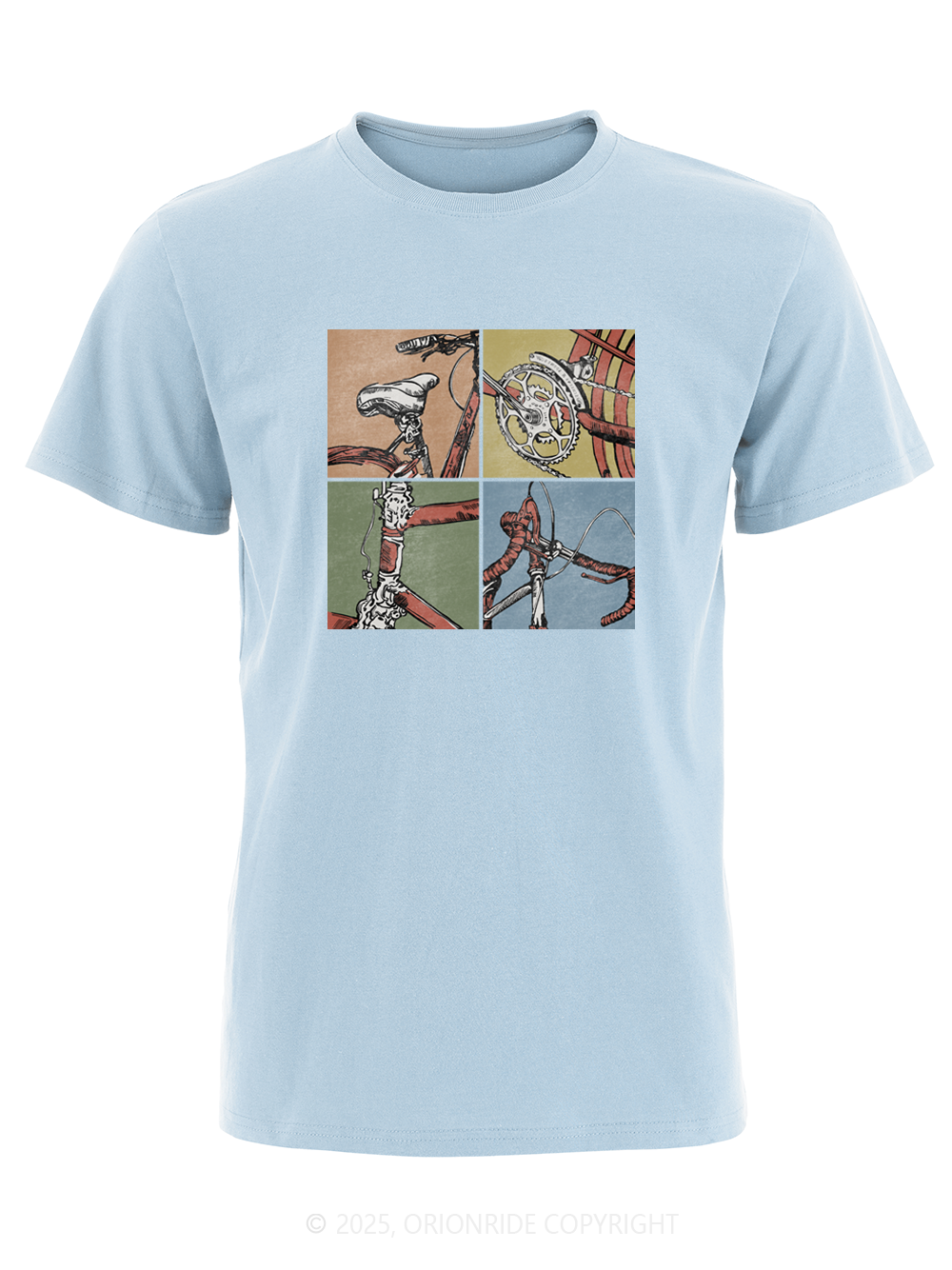 Orionride Parts Drawing Short Sleeves Bike T-Shirt