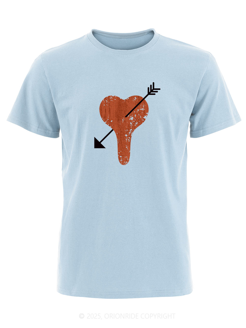 Orionride Heart-Shaped Seat Cushion Short Sleeves Bike T-Shirt