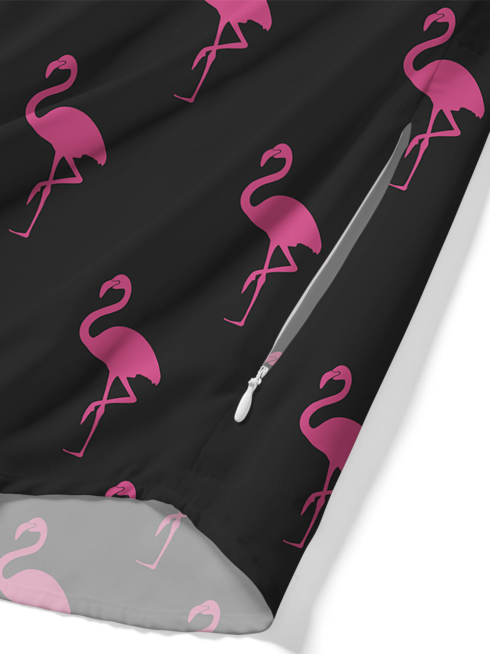 Orionride Flamingo Zipper Pockets Ultra Lightweight Short Sleeves Gravel Shirt