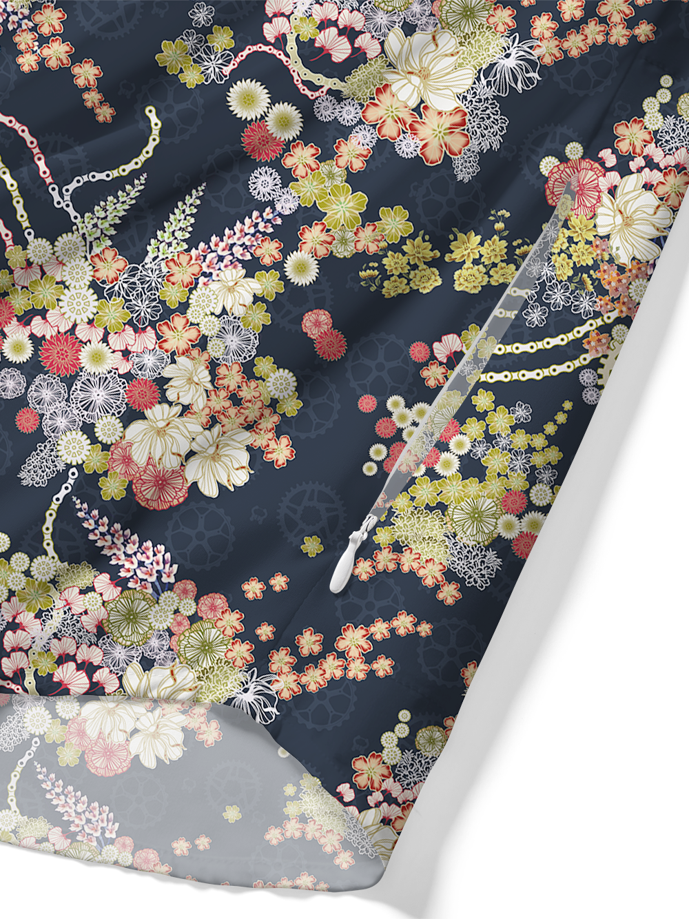 Orionride Blooming Gear Flower Zipper Pockets Ultra Lightweight Short Sleeves Gravel Shirt