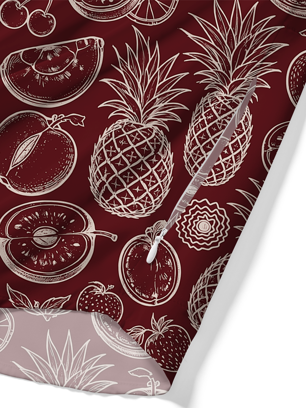 Orionride Delicious Fruit Zipper Pockets Ultra Lightweight Short Sleeves Gravel Shirt