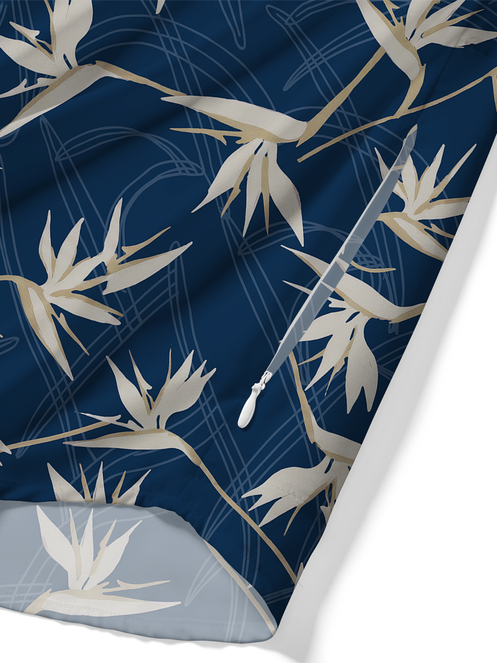 Orionride Birds of Paradise Zipper Pockets Ultra Lightweight Short Sleeves Gravel Shirt