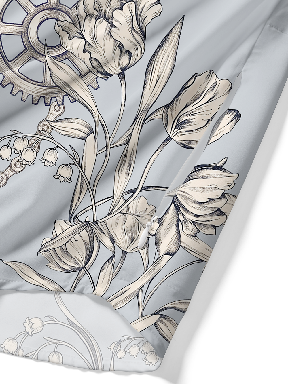 Orionride Petals Unfold Zipper Pockets Ultra Lightweight Short Sleeves Gravel Shirt