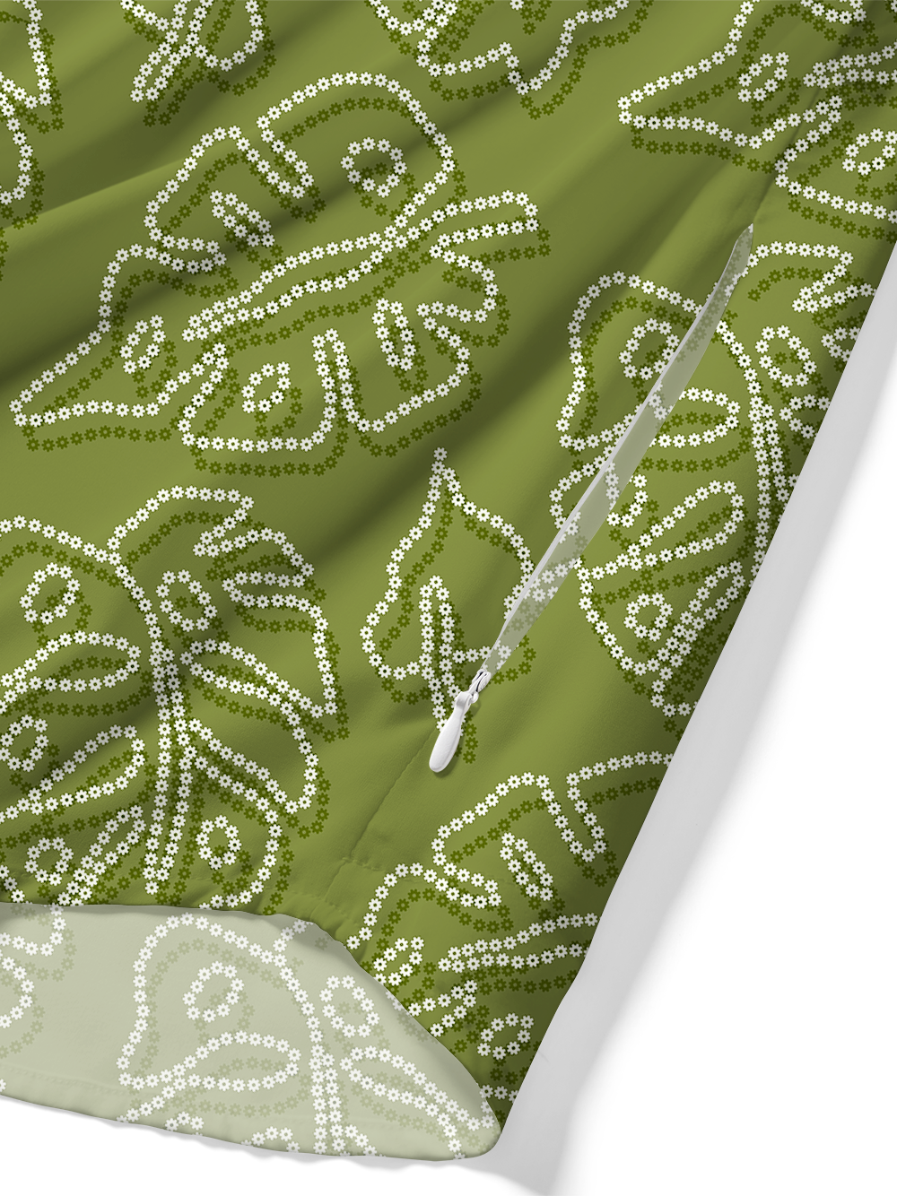 Orionride Tropical Plant Leaves Zipper Pockets Ultra Lightweight Short Sleeves Gravel Shirt