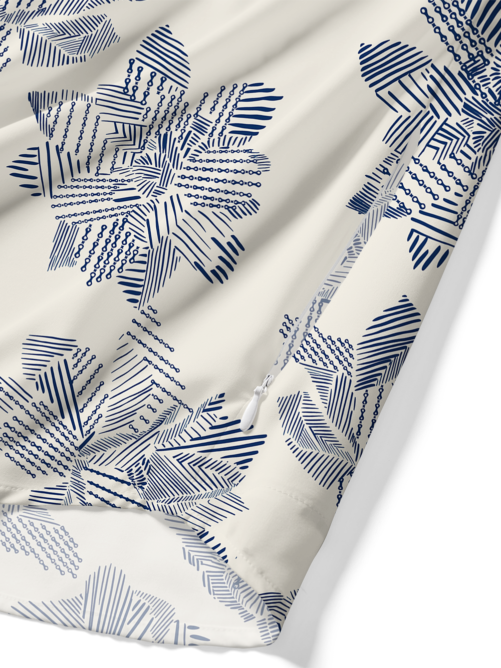 Orionride Diagonal Flowers Zipper Pockets Ultra Lightweight Short Sleeves Gravel Shirt