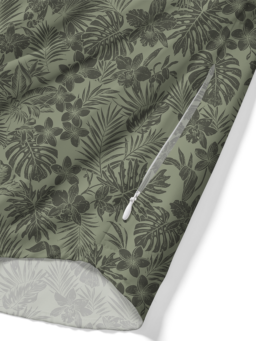 Orionride Frangipani Bushes Zipper Pockets Ultra Lightweight Short Sleeves Gravel Shirt