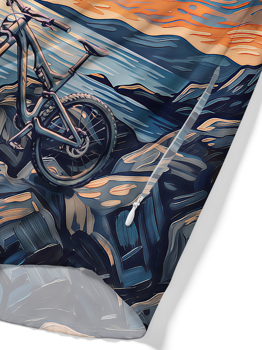 Orionride Starry Bike Night Zipper Pockets Ultra Lightweight Short Sleeves Gravel Shirt