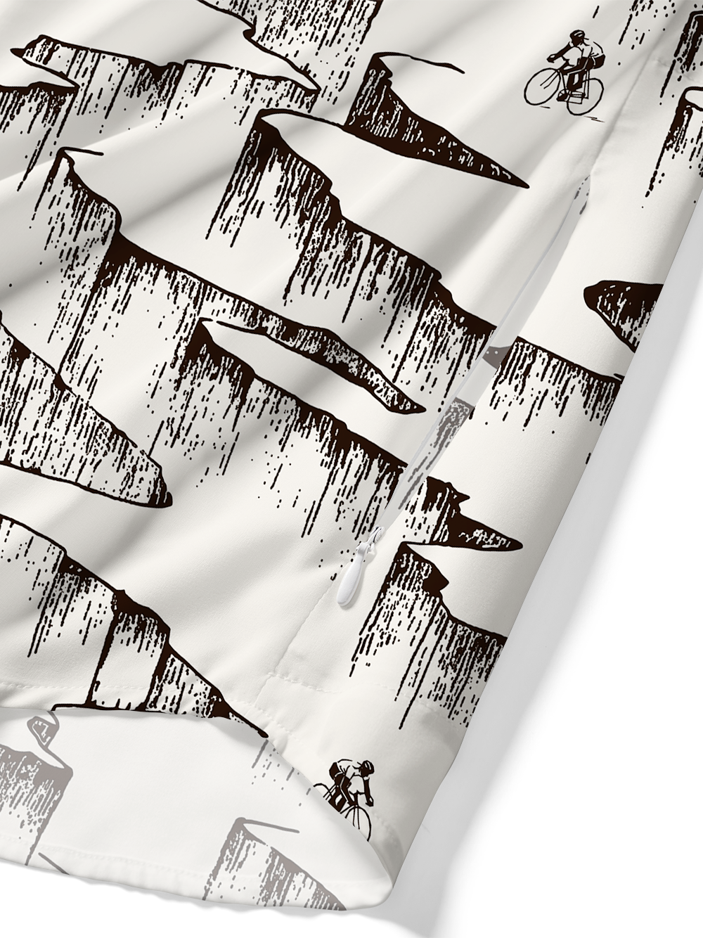 Orionride Rock Strata Structure Zipper Pockets Ultra Lightweight Short Sleeves Gravel Shirt