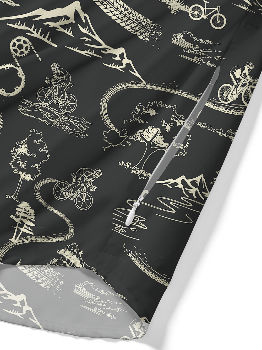 Orionride Traces Of Courage Zipper Pockets Ultra Lightweight Short Sleeves Gravel Shirt