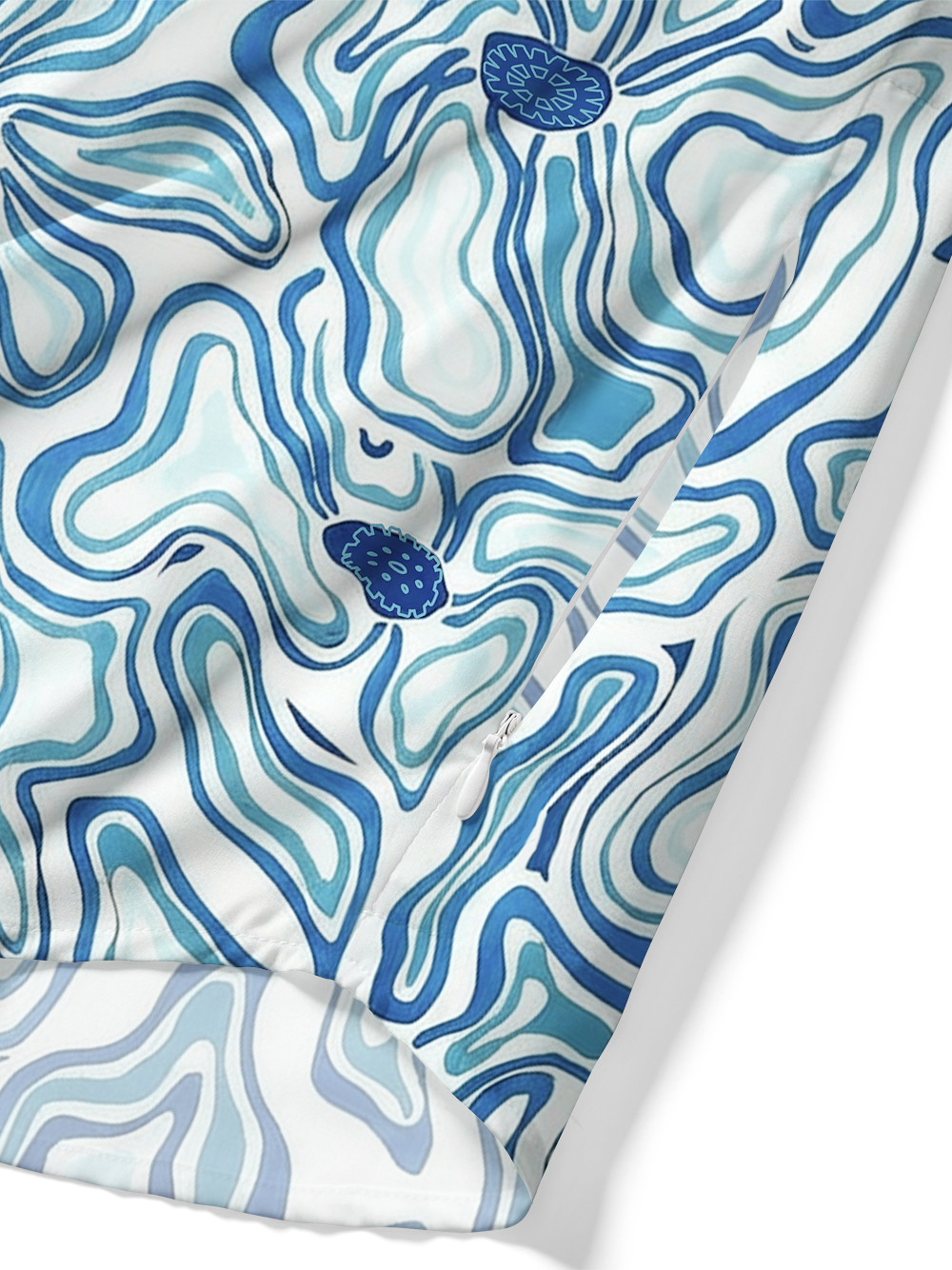 Orionride Deformed Gear Flower Zipper Pockets Ultra Lightweight Short Sleeves Gravel Shirt