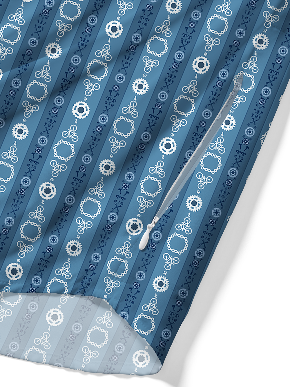 Orionride Blue Component Zipper Pockets Ultra Lightweight Short Sleeves Gravel Shirt