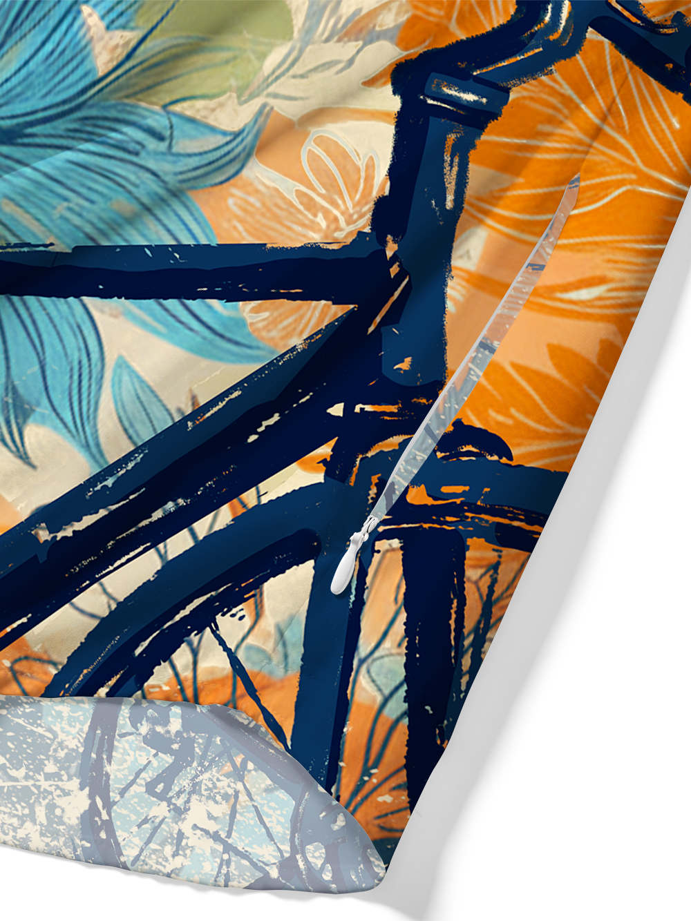 Orionride Cycling Stamps Zipper Pockets Ultra Lightweight Short Sleeves Gravel Shirt