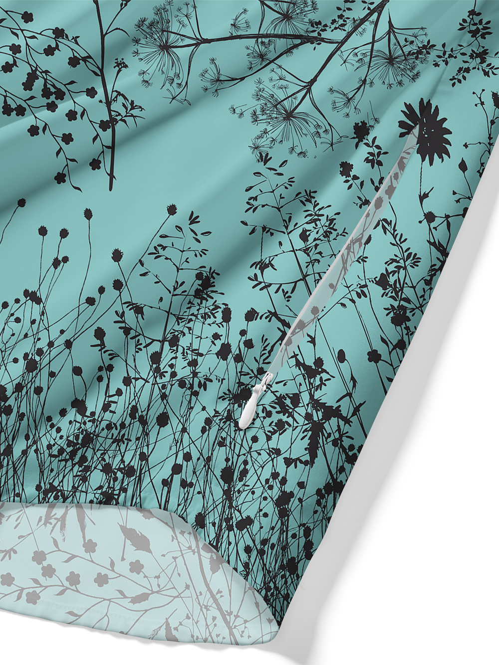 Orionride Splashing Ink Into Flowers Zipper Pockets Ultra Lightweight Short Sleeves Gravel Shirt