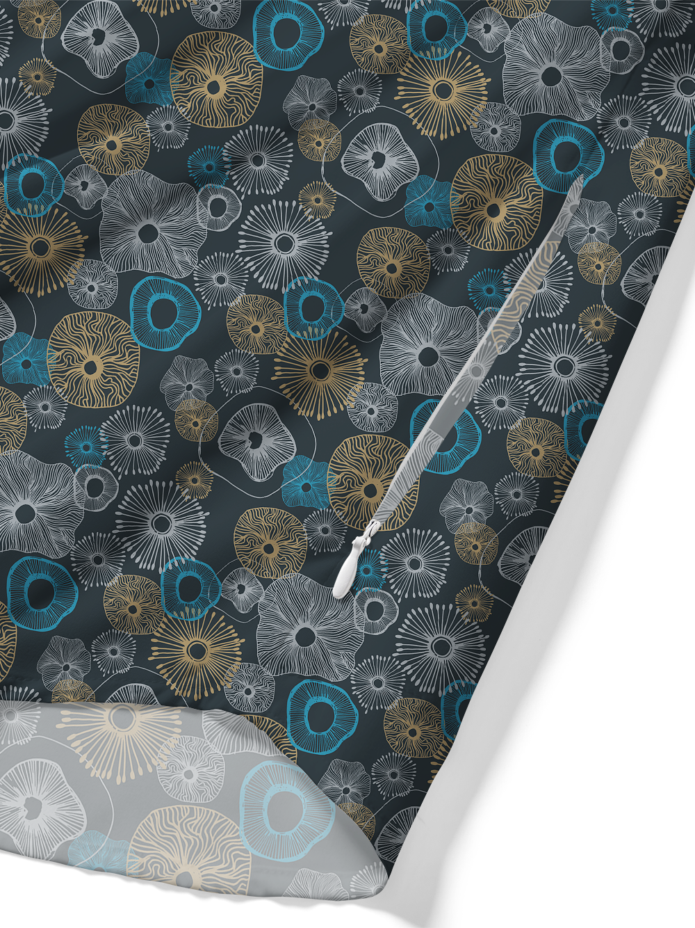 Orionride Expanded Mushrooms Zipper Pockets Ultra Lightweight Short Sleeves Gravel Shirt