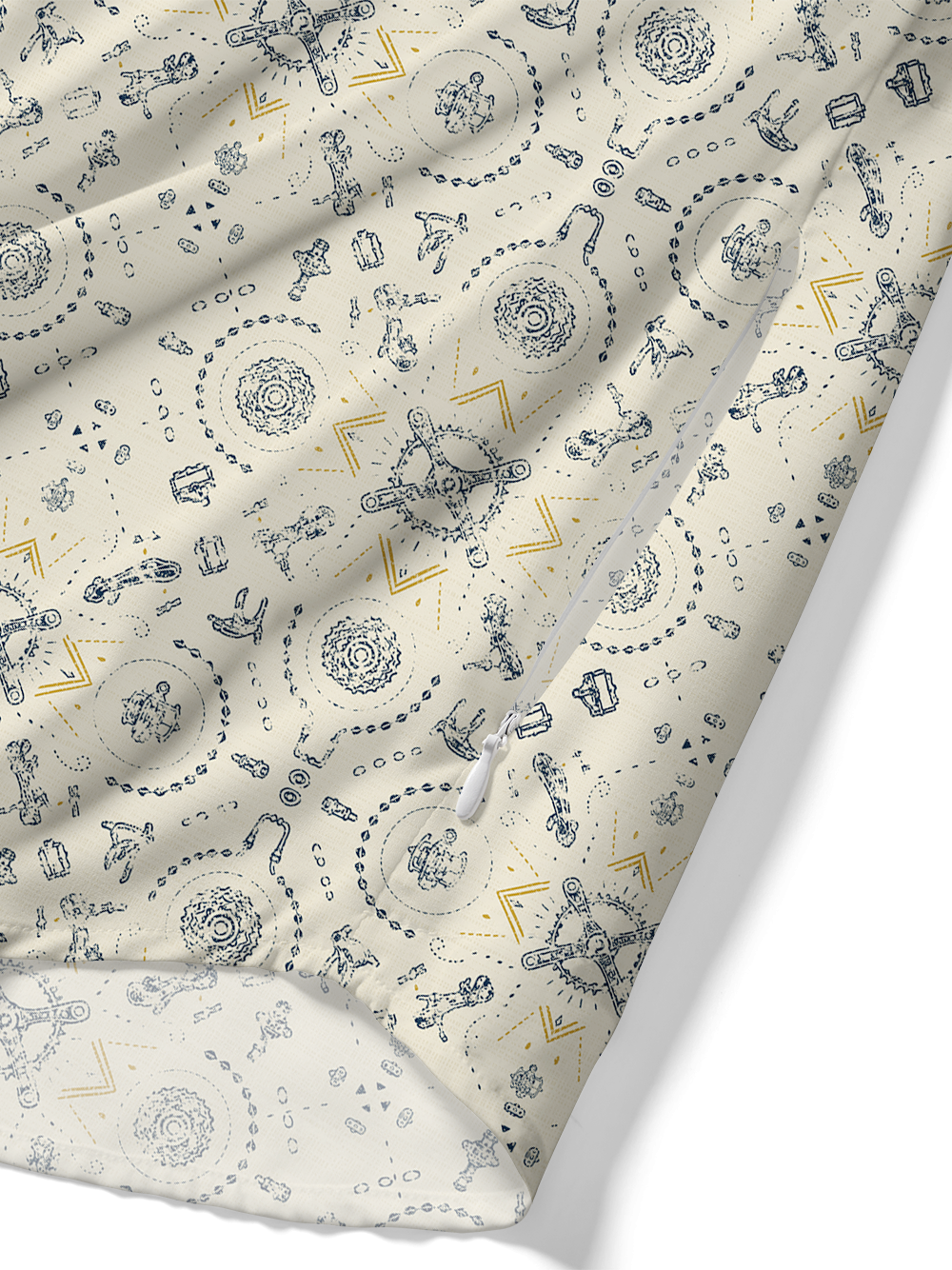 Orionride Tribal Motifs Zipper Pockets Ultra Lightweight Short Sleeves Gravel Shirt