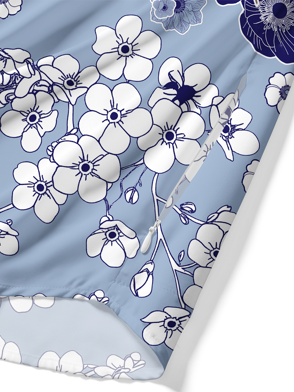 Orionride Breezy Petals Zipper Pockets Ultra Lightweight Short Sleeves Gravel Shirt