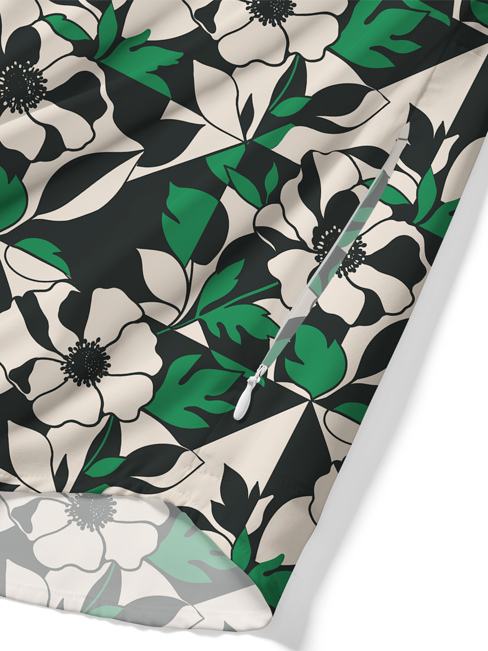 Orionride Geometric Bloom Zipper Pockets Ultra Lightweight Short Sleeves Gravel Shirt