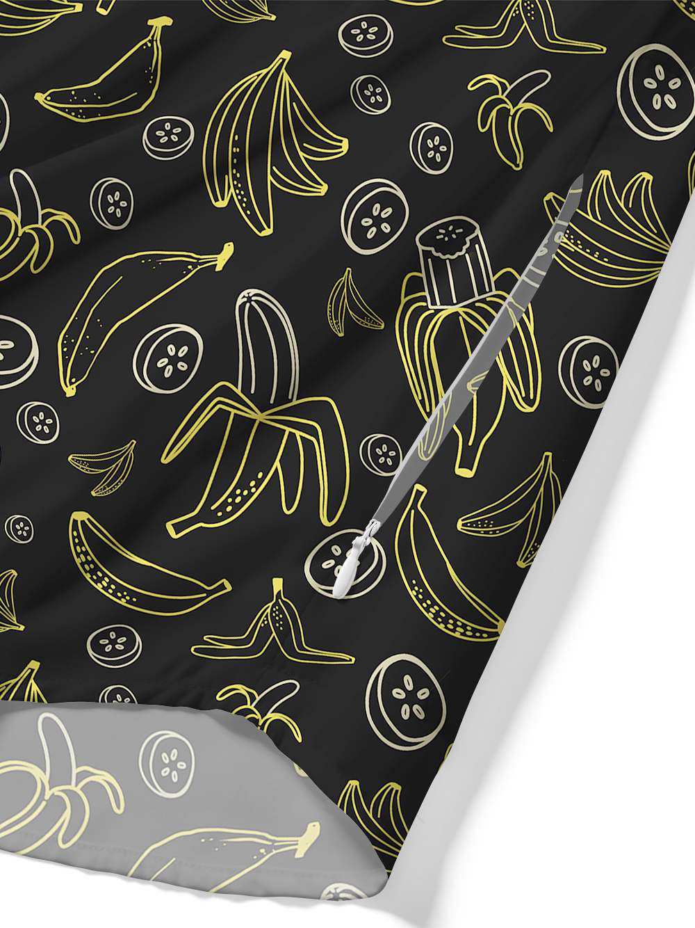 Orionride Energetic Bananas Zipper Pockets Ultra Lightweight Short Sleeves Gravel Shirt