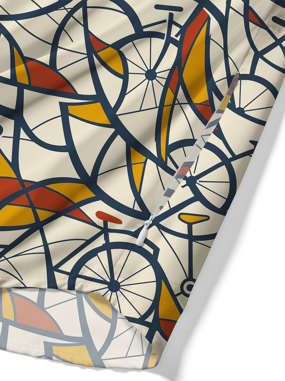Orionride Bike Geometry Zipper Pockets Ultra Lightweight Short Sleeves Gravel Shirt