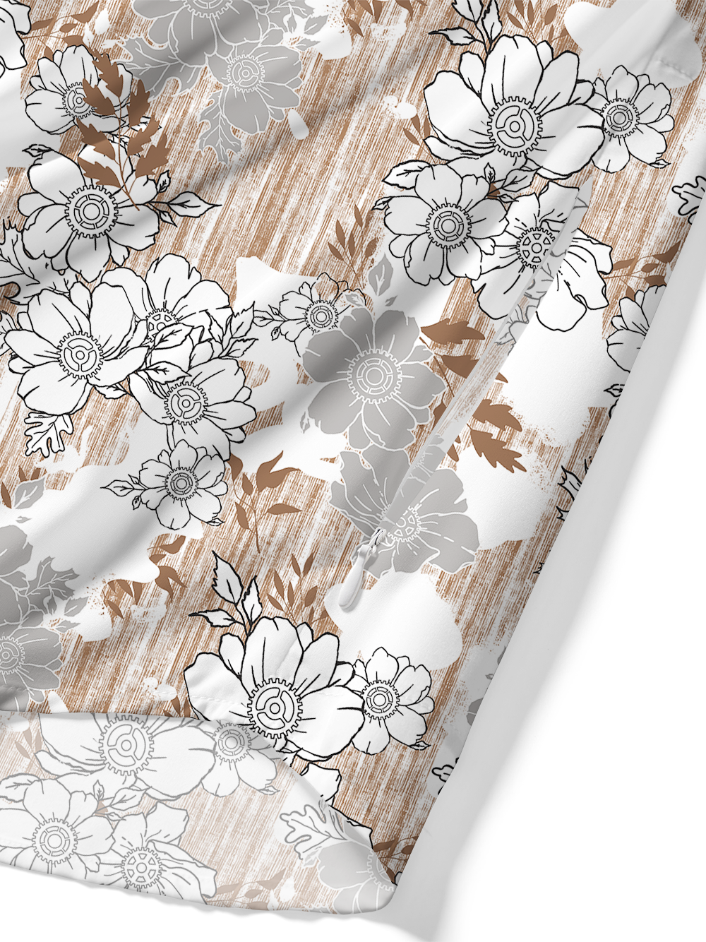 Orionride Gear Flower Stamen Zipper Pockets Ultra Lightweight Short Sleeves Gravel Shirt