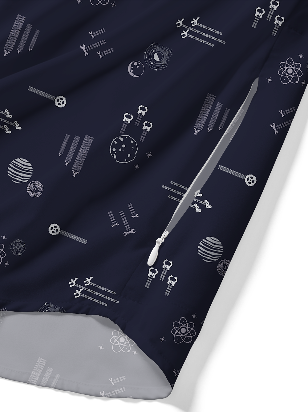 Orionride Galaxy Journey Zipper Pockets Ultra Lightweight Short Sleeves Gravel Shirt