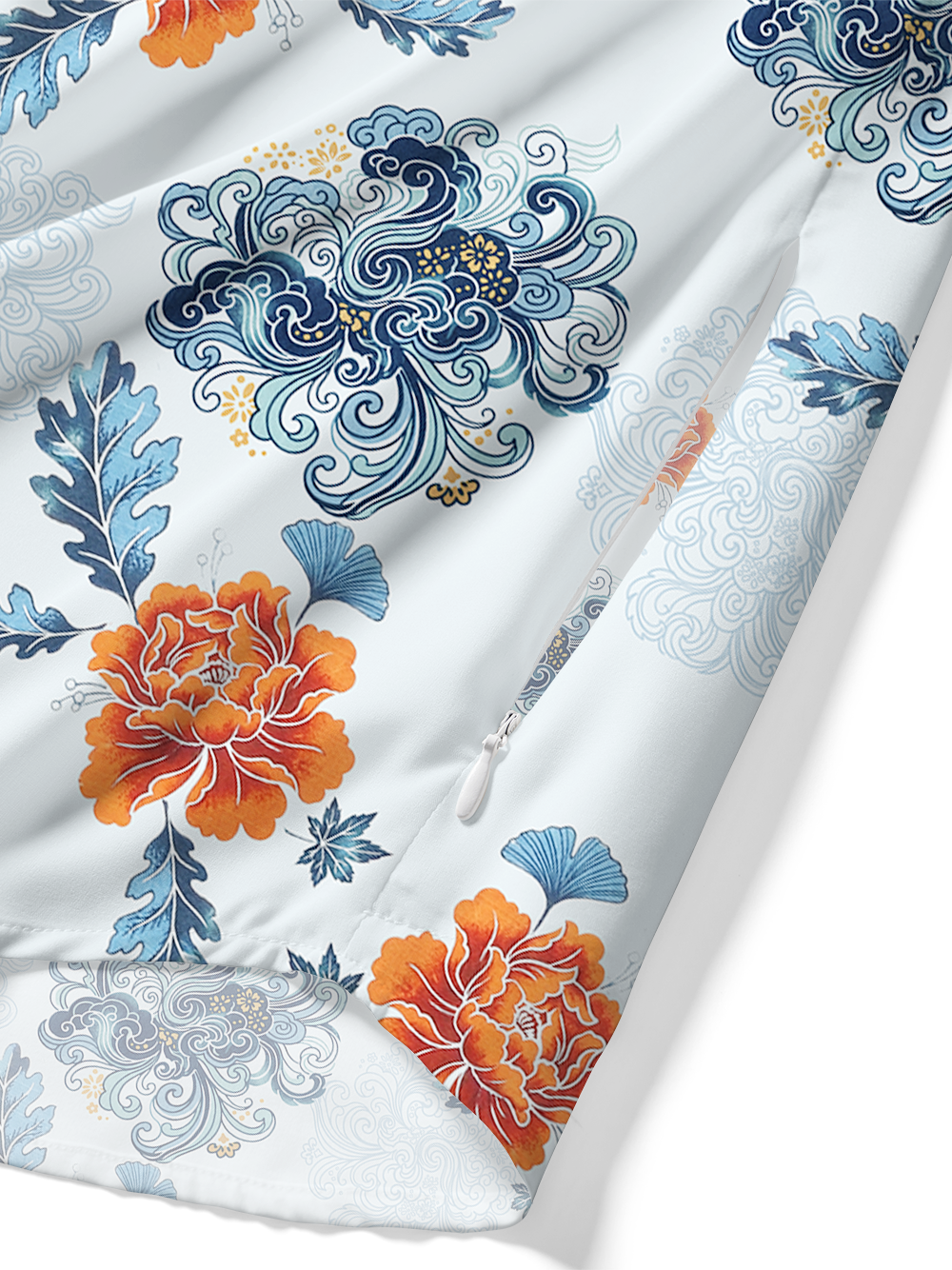 Orionride Charming Garden Zipper Pockets Ultra Lightweight Short Sleeves Gravel Shirt
