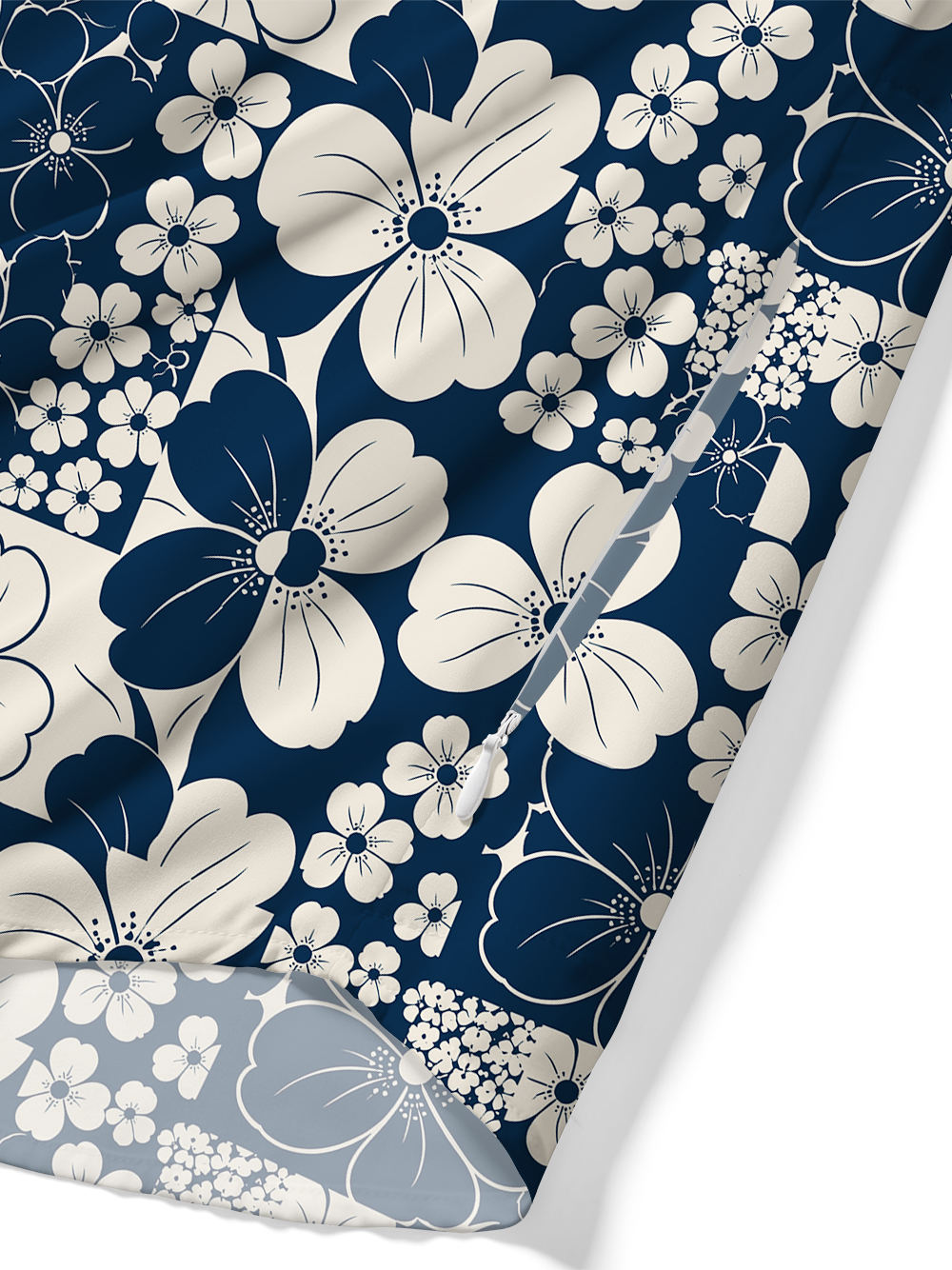 Orionride Floral Patchwork Zipper Pockets Ultra Lightweight Short Sleeves Gravel Shirt