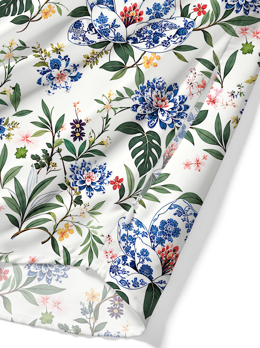 Orionride Porcelain Garden Zipper Pockets Ultra Lightweight Short Sleeves Gravel Shirt