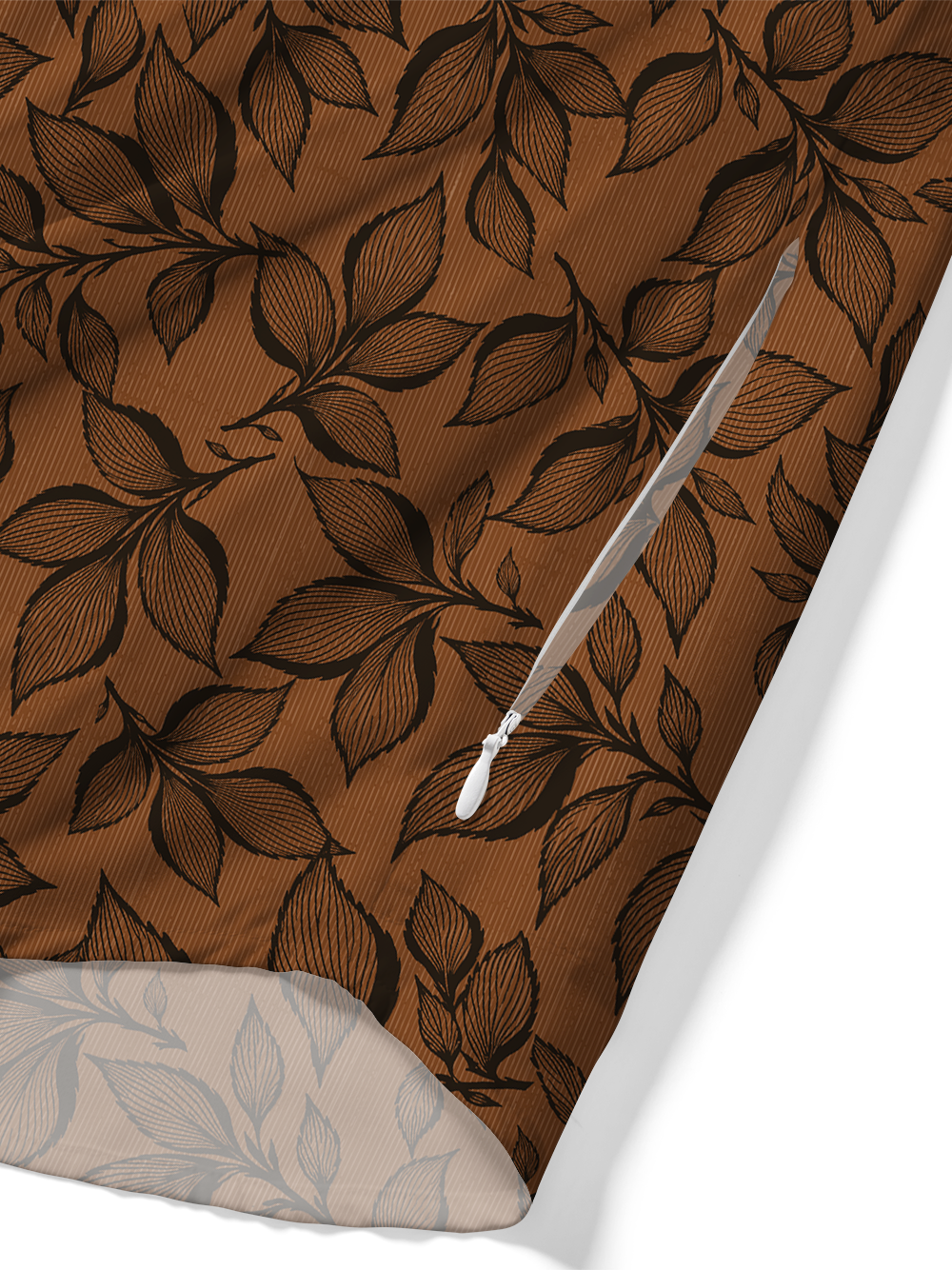 Orionride Fallen-Leaf Scenery Zipper Pockets Ultra Lightweight Short Sleeves Gravel Shirt