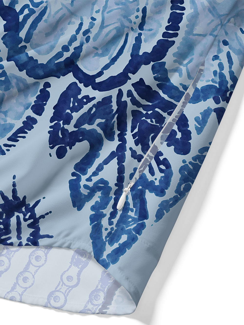 Orionride Chains And Flowers Zipper Pockets Ultra Lightweight Short Sleeves Gravel Shirt
