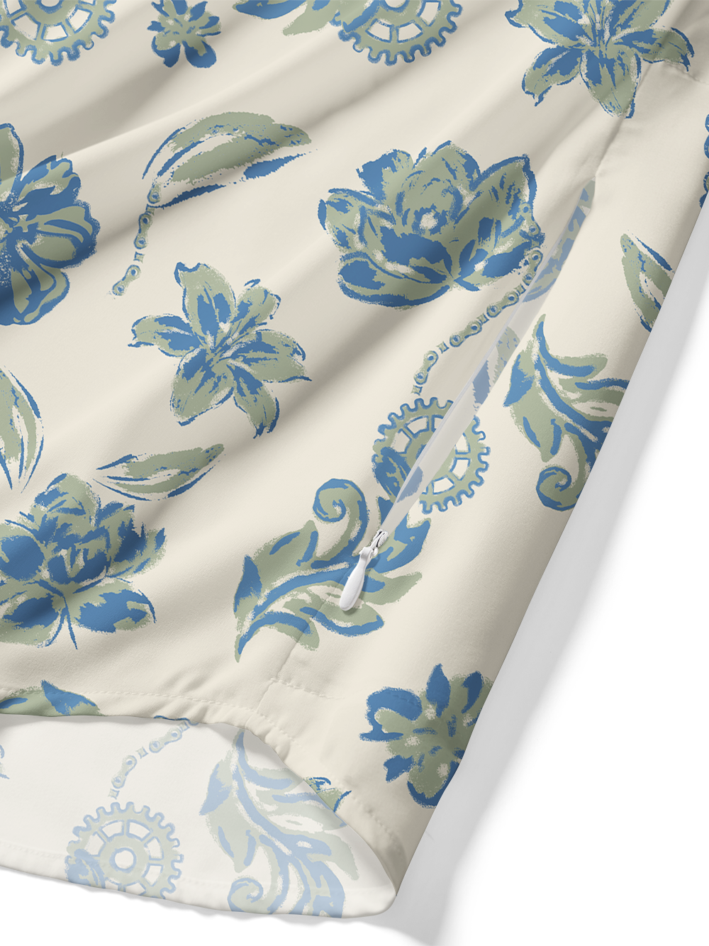 Orionride Spring In Full Bloom Zipper Pockets Ultra Lightweight Short Sleeves Gravel Shirt